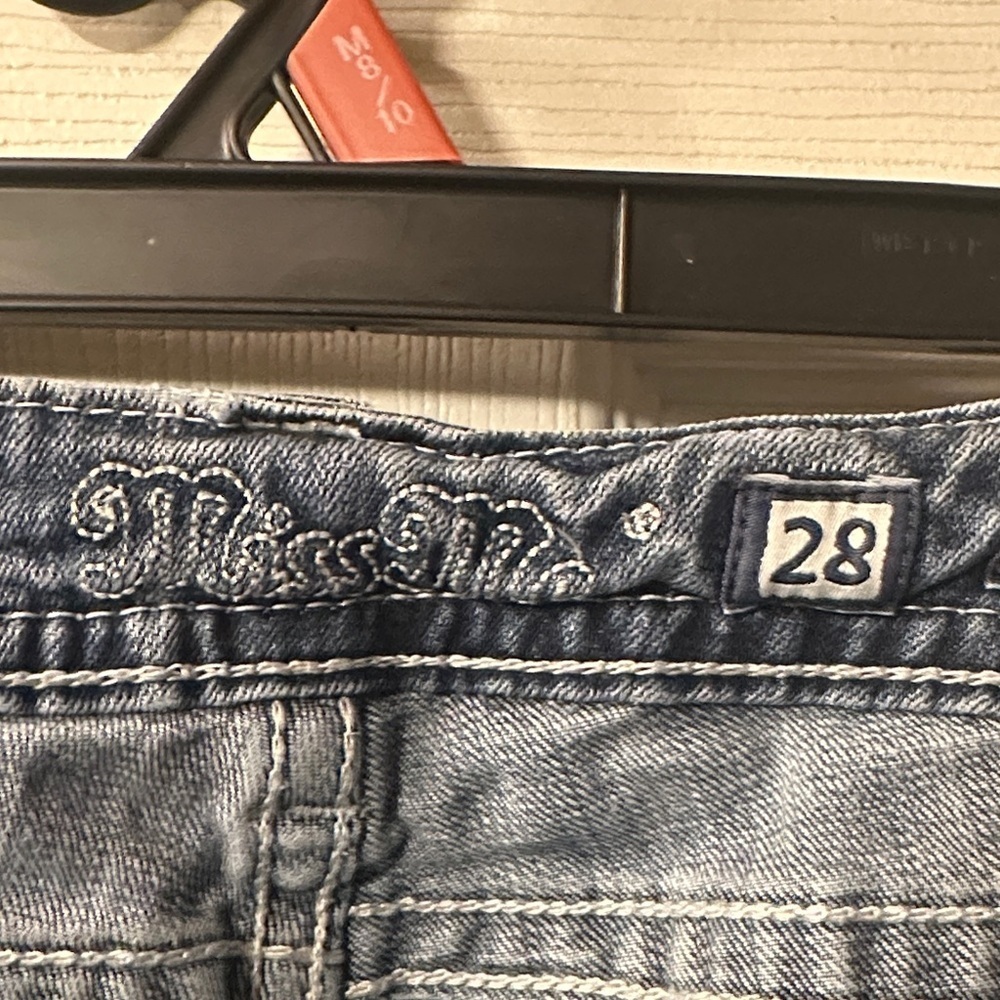 Miss Me Boot Cut Relaxed Jeans SIZE 28 Low Rise Inseam 34  Blue Women Teen - Picture 2 of 11